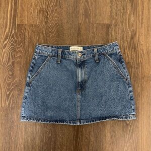 Abercrombie & Fitch Blue Denim Skirt